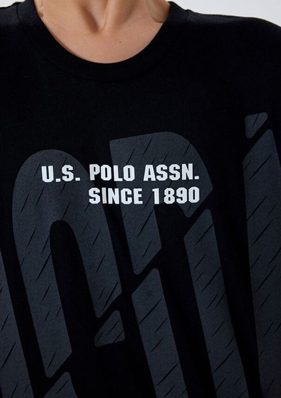 US POLO ASSN - Erkek Çocuk Siyah Şortlu İkili Takım