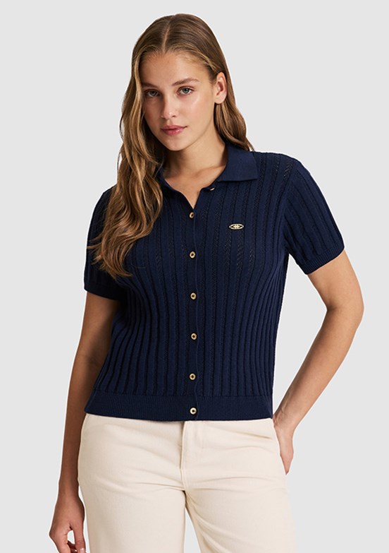 US POLO ASSN - Kadın Lacivert Triko Hırka