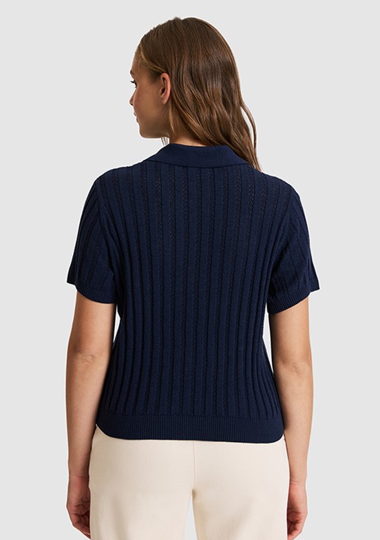 US POLO ASSN - Kadın Lacivert Triko Hırka