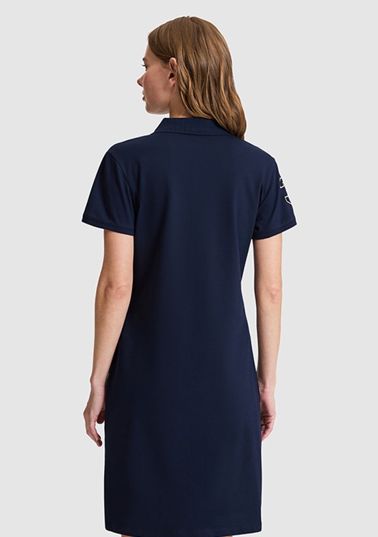 US POLO ASSN - Kadın Lacivert Örme Elbise