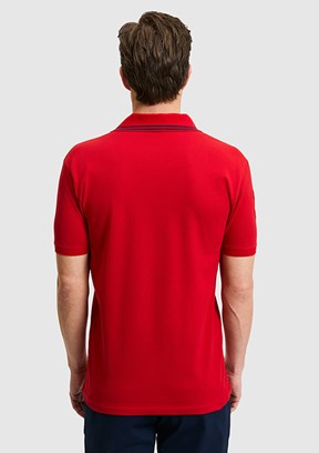 US POLO ASSN - Erkek Kırmızı Polo Yaka T-Shirt