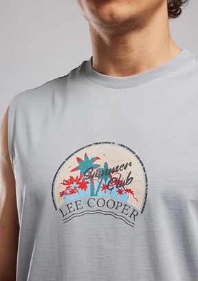 LEE COOPER Herman - 262 LCM 243001 Erkek Gri Atlet T-Shirt